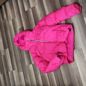 Polo Ralph Lauren  Hooded Puffer Down Jacket Coat -Hot Pink  Size 12/14 Ski/Snow